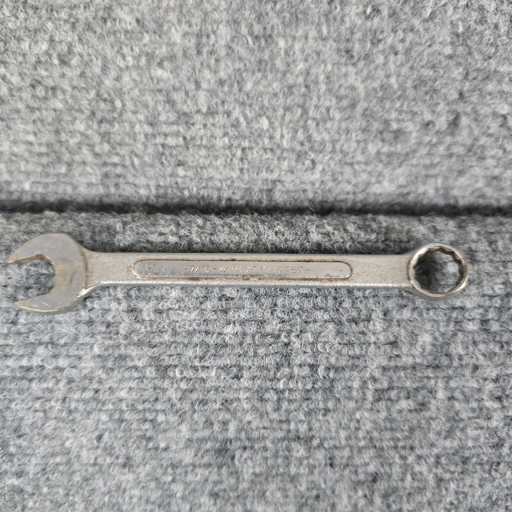 Wards Master 7/16 Combination Wrench‎ Alloy Steel Tool